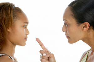 Mother Telling Off Teenage Daughter