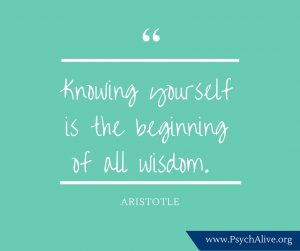 Knowing yourself is the beginning of all