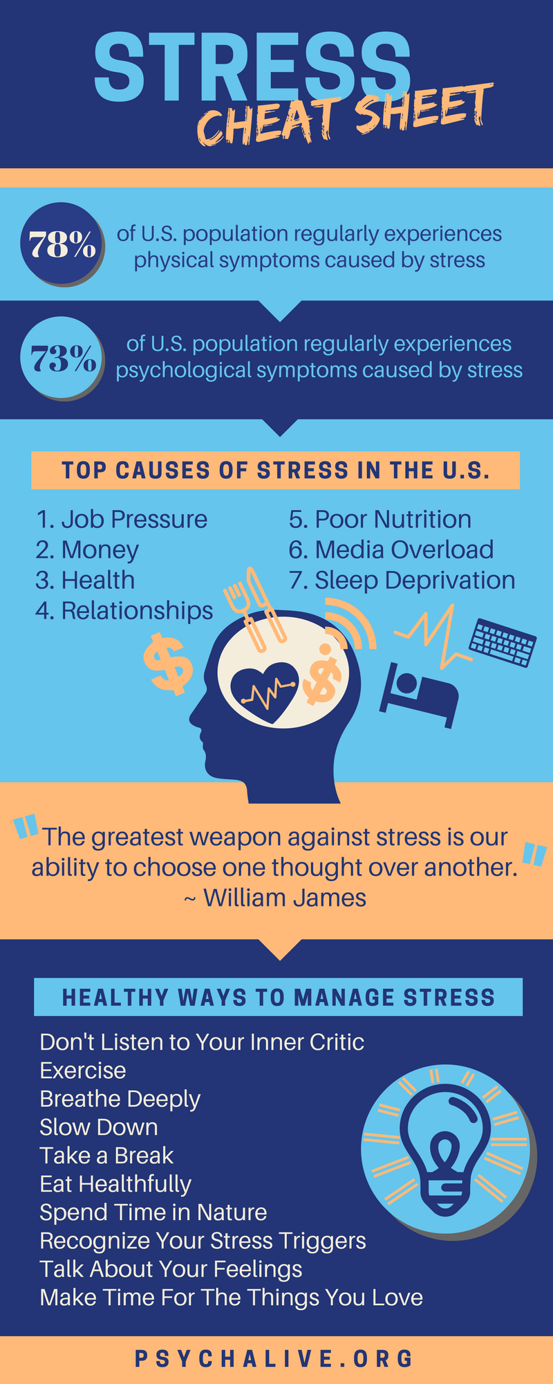 Stress Cheat Sheet: Infographic - PsychAlive