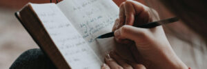woman writing
